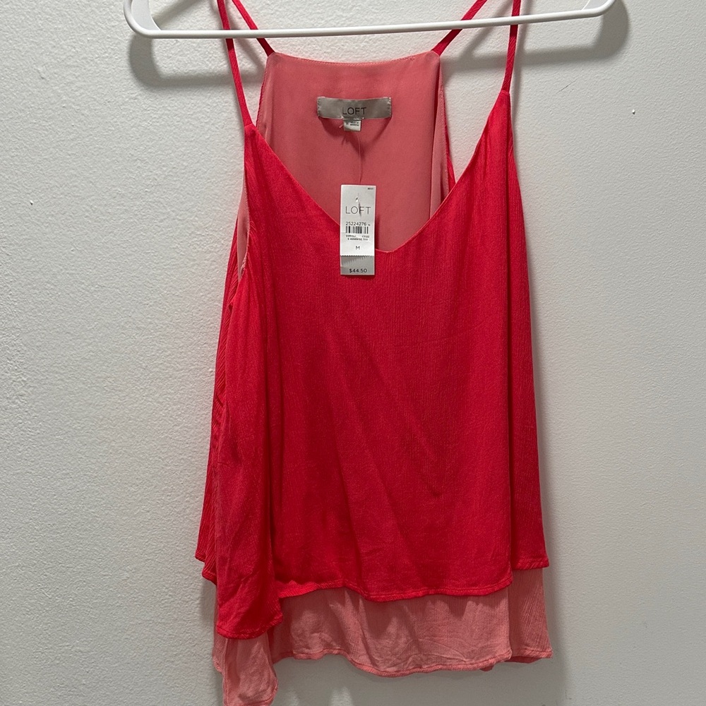 NWT LOFT Two Tiered Tank Top